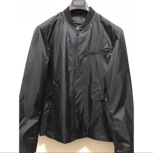 John Varvatos Star USA Black Bomber Jacket Small
